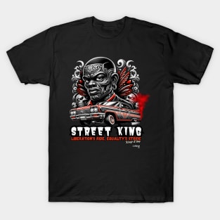 Street King Lowrider - Vintage Classic American Muscle Car - Hot Rod and Rat Rod Rockabilly Retro Collection T-Shirt